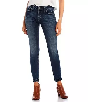 Джинсы скинни Silver Jeans Co. Elyse со средней посадкой, синий