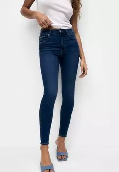Джинсы Skinny Fit PULL&BEAR, темно-синий