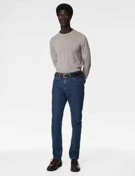 Джинсы Slim Fit с 5 карманами Autograph, синий деним
