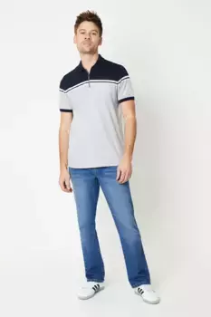 Джинсы средней потертости Bootcut Burton, синий