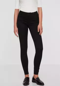 Джинсы стрейч Vero Moda "VMSEVEN SHAPE UP", черный
