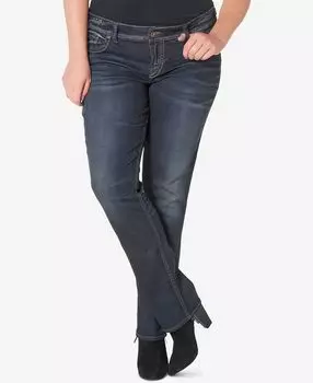 Джинсы suki slim bootcut больших размеров Silver Jeans Co.