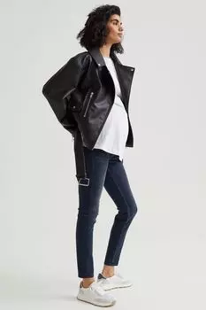 Джинсы суперскинни MAMA H&M, темно-синий деним