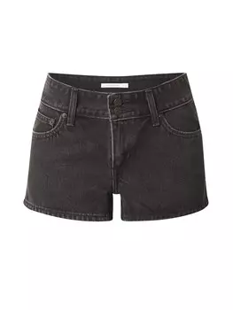 Джинсы свободного кроя LEVI'S Superlow Short, черный деним