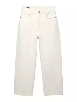 Джинсы свободного кроя Pull&Bear, экрю