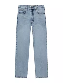 Джинсы свободного кроя Pull&Bear, светло-синий