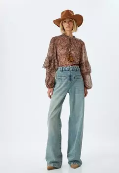 Джинсы свободного кроя WIDE LEG Koton, синий деним
