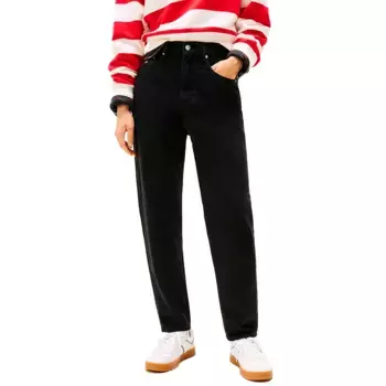 Джинсы Tommy AI4185 Mom Tapered Fit high waist, черный