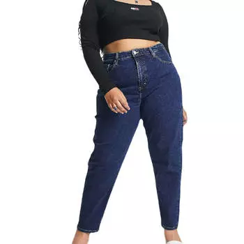 Джинсы Tommy Jeans Plus Tapered Mom, синий