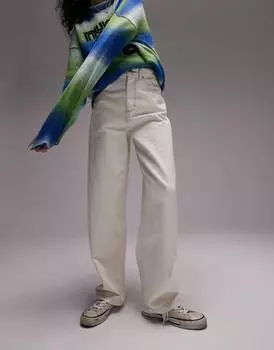 Джинсы Topshop Baggy светло-бежевого цвета