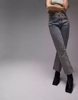 Джинсы Topshop Editor Темно-белого цвета