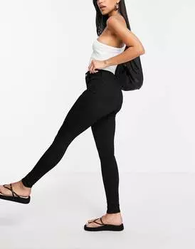 Джинсы Topshop Joni чисто-черного цвета