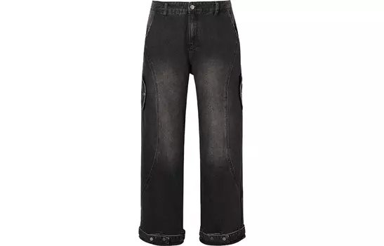 Джинсы унисекс EPTISON, Washed Black