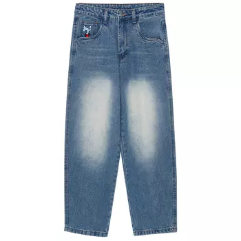 Джинсы унисекс MIND ERROR, Washed Blue