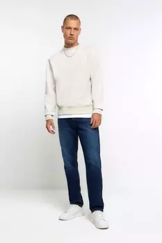 Джинсы узкого кроя River Island, синий