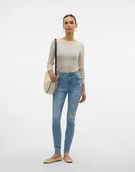 Джинсы Vero Moda Skinny fit светло-голубого цвета