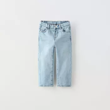 Джинсы Zara Straight, голубой