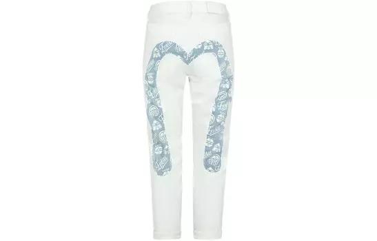 Джинсы женские белые Evisu