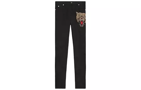 Джинсы женские черные Gucci