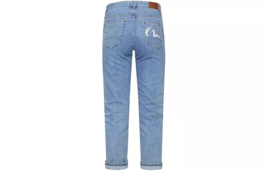 Джинсы женские деним синие Evisu