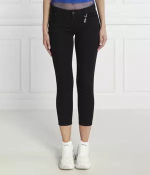Джинсы женские Dsquared2 укороченные, черный