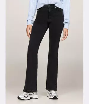 Джинсы женские Tommy Jeans клеш, черный