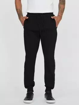 Джоггеры Eco Andrew с логотипом Guess Factory, черный