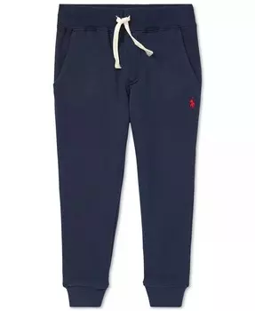Джоггеры из хлопкового флиса для малышей и маленьких мальчиков Polo Ralph Lauren, синий