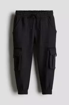 Джоггеры карго H&M, черный