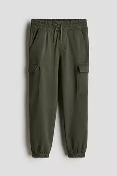 Джоггеры-Карго H&M, зеленый