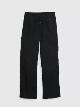 Джоггеры-Карго из хлопка с кулиской Gap, цвет black
