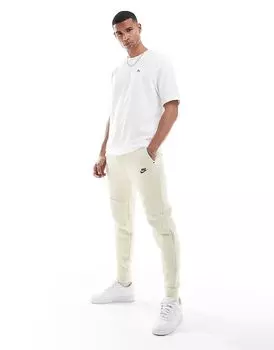 Джоггеры Nike Tech Fleece бежевого цвета