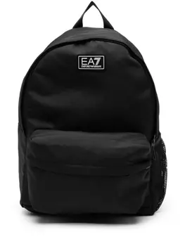 EA7 рюкзак с логотипом, черный