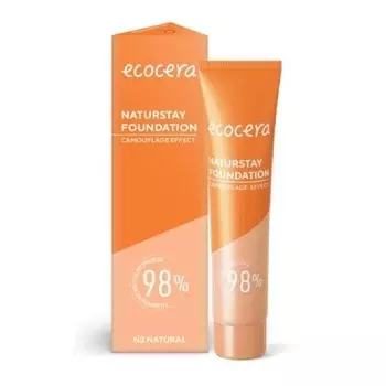 Ecocera, Naturstay Camouflage Effect, тональная основа N3 Natural Covering, 30 мл