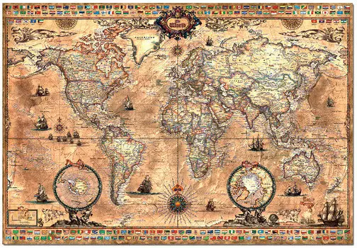 Educa, пазл, Древняя карта, 1000 шт.