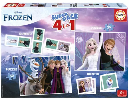 Educa, Пазл Frozen (Супернабор 4 в 1), 25/50 шт.
