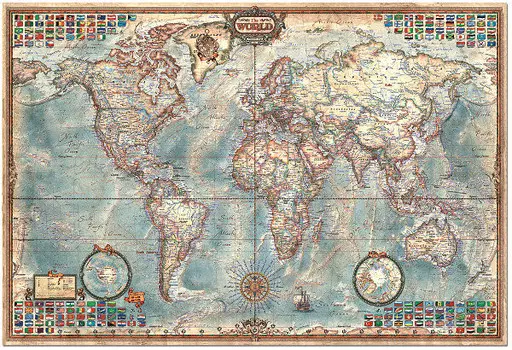 Educa, пазл The World Executive Map, 4000 шт.