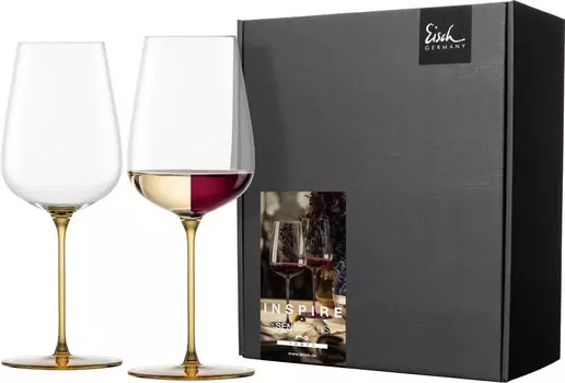 EISCH 2 круглых бокала 543/3 янтарный, фруктовый и ароматный INSPIRE SENSISPLUS 15437033