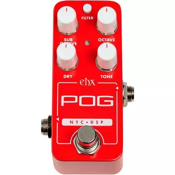 Electro-Harmonix Pico POG Poly Octave Генератор Педаль эффектов Красная