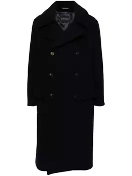 Emporio Armani двубортное пальто, синий
