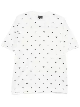 Emporio Armani футболка с логотипом, белый