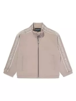 Emporio Armani Kids спортивный костюм из джерси с логотипом, серый