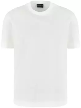 Emporio Armani креповая футболка, белый