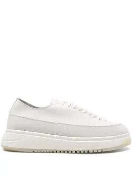 Emporio Armani кроссовки со вставками, белый