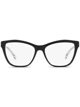 Emporio Armani очки в оправе 'кошачий глаз', черный