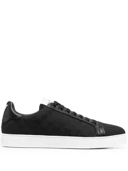 Emporio Armani стеганые кроссовки, черный