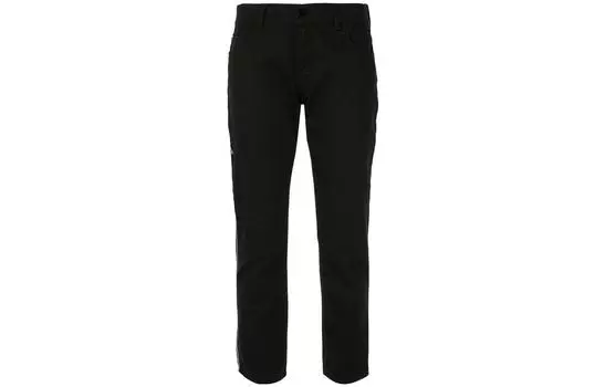 EMPORIO ARMANI Трикотажные спортивные брюки женские черные