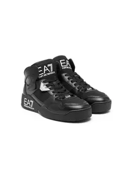 Emporio Armani высокие кроссовки R312 Triple, черный
