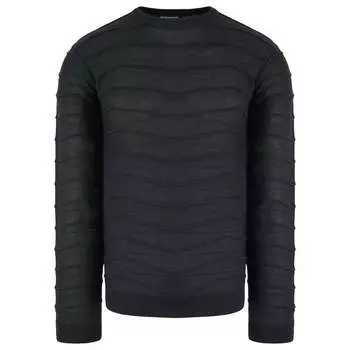 Emporio мужской черный свитер Armani, черный
