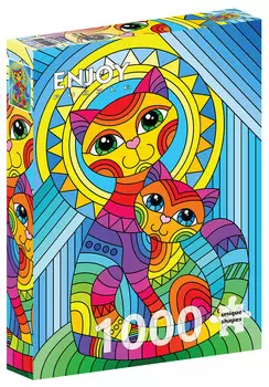 Enjoy, Пазл - Кот и котенок, 1000 шт.